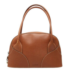 Loewe Vintage Handbag, Brown Leather, Women's LOEWE